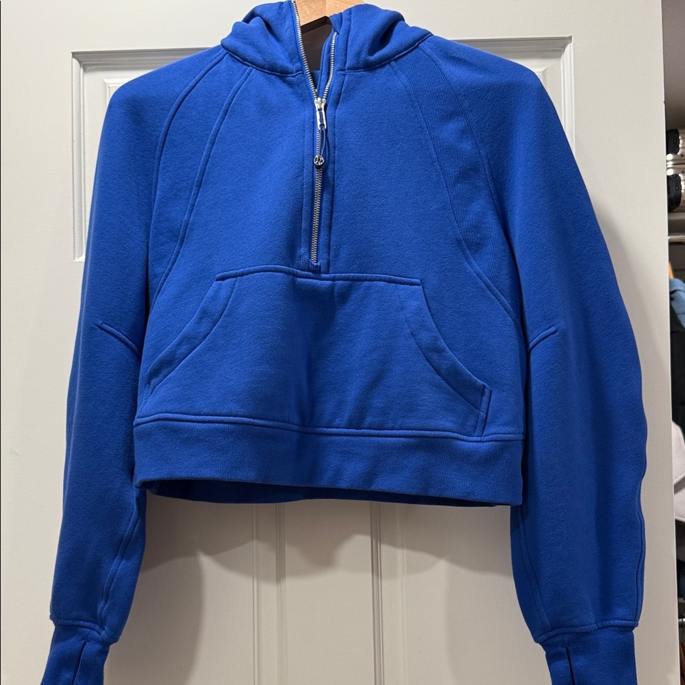 Lululemon Scuba Oversized Half-Zip Hoodie - Royal Blue - Size M/L